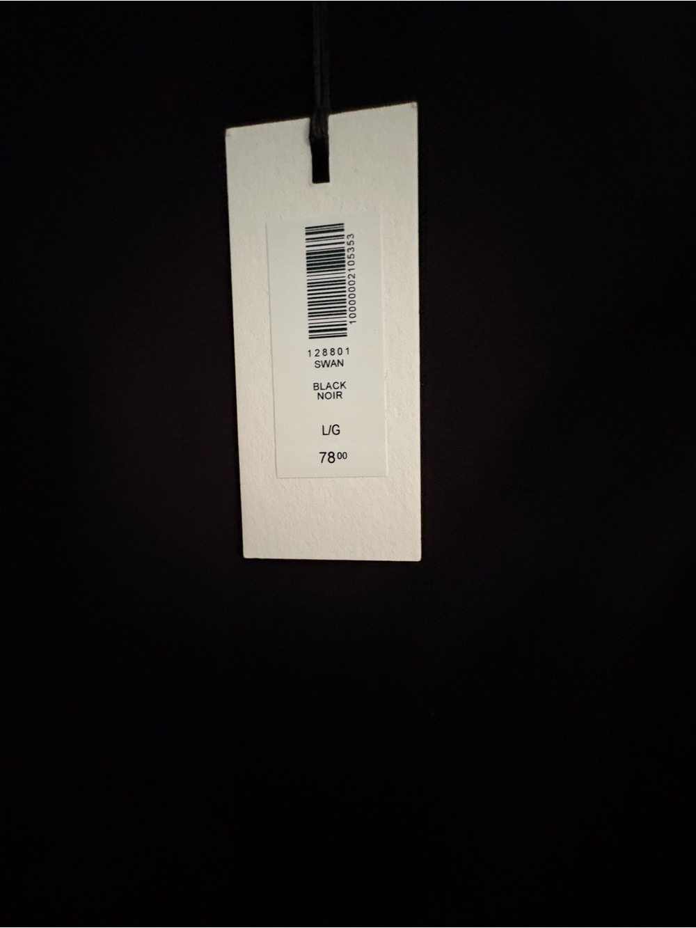 Aritzia Babaton Swan Mini Dress NWT-black - Picture 8 of 8